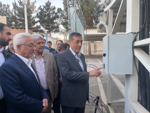 افتتاح نیروگاه‌های خورشیدی 14 دستگاه اجرایی استان خراسان شمالی با حضور دکتر قائم‌پناه