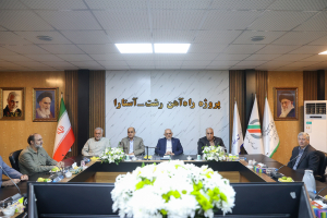 حضور دکتر حاجی میرزایی در جلسه با مسئولان اجرای راه‌آهن آستارا ـ رشت
