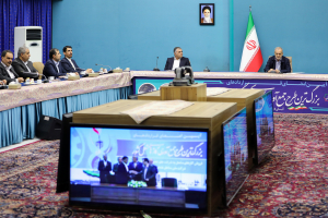 مراسم امضای قراردادهای اجرای بزرگ‌ترین طرح جمع‌آوری گازهای مشعل کشور