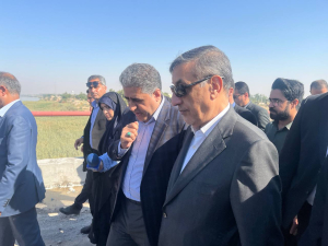 بازدید معاون اجرایی رئیس‌جمهور از پروژه پل اتصالی ملاثانی به عنافچه