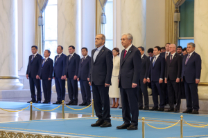 Cérémonie d’accueil officiel du Président iranien au Kazakhstan
