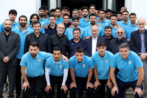 بازدید از کمپ و اردوی آماده سازی تیم ملی فوتبال