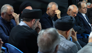 حضور دکتر پزشکیان در مراسم بزرگداشت شهید خطیب
