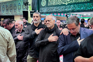 حضور در جمع سوگواران شام غریبان حسینی در ارومیه