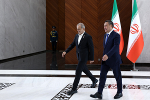 دیدار روسای جمهور ایران و قرقیزستان