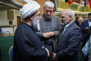 حضور دکتر حاجی میرزایی در مراسم بزرگداشت مادر همسر آیت الله فاضل لنکرانی