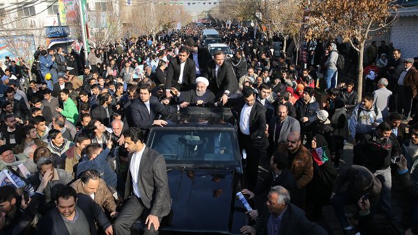 President arrives in Shahr-e-Rey