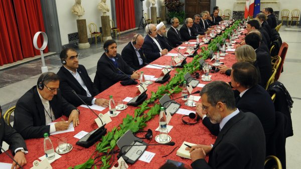 President Rouhani, Italian PM kick off official meeting