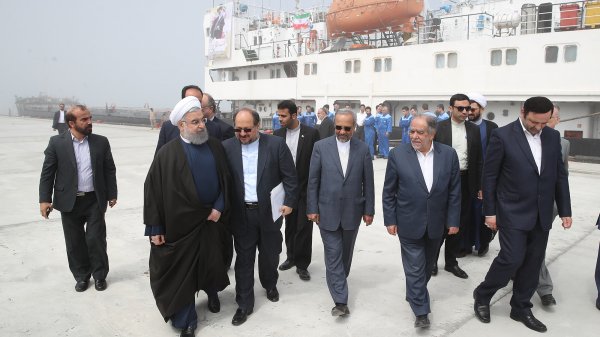 President opens Caspian Port Complex/Marina Pier, Iran's biggest aquarium start construction