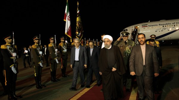 Dr Rouhani arrives in Tehran