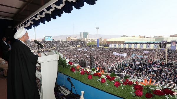 Due to IRGC, Army, Police, Basij's bravery we enjoy model security/Integrity, unity base for our security/We protect people, market calmness/Whether White House stays committed or not, our people, gov't stands against any plot/Nobody can take hope from our people

