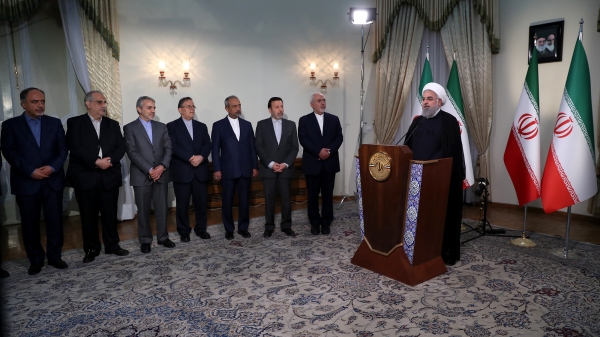 JCPOA lost 1 out of 5+1/I instructed FM to meet with other 5 countries soon/JCPOA to stand if other sides meet Iran’s goals/People mustn’t worry; we knew from long ago that Trump isn’t trustable