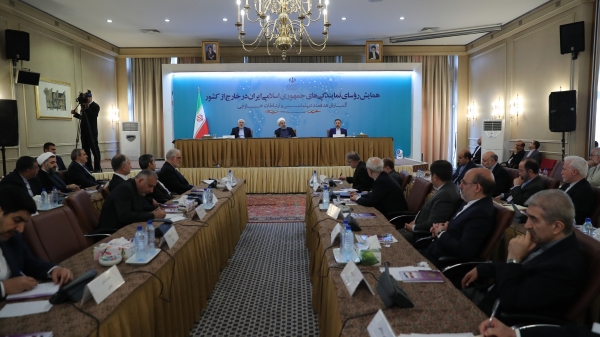 Latest US plot an attempt to tire Iranian nation/Foreign policy the most important issue after national security/You can't incite Iranian people against Iran's security, interests/Iranian nation won't be anybody's slave/Americans must get that peace with Iran the mother of all peace, war with Iran the mother of all wars/Intimidation makes us more united; we'll definitely defeat US