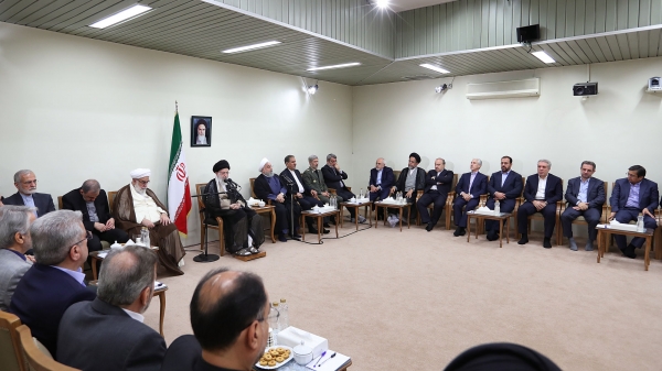 All villages over 10 families have electricity/Natural gas production in South Pars boost 90%/Self-sufficiency in gas, diesel production; we’ll be self-sufficient in petrol production by year end/Americans want to come back to Iran once again, but our people won’t ever accept this