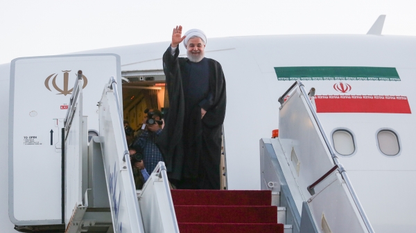 President leaves Tehran, heading for Armenia

