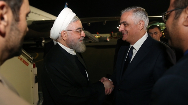 President arrives in Yerevan, Armenia
