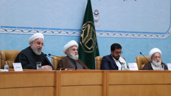 در آئین  افتتاحیه کنفرانس بین المللی وحدت اسلامی:  
فلسطین باید به دست مسلمانان قهرمان همین منطقه و فلسطین آزاد شود هیچ قدرت خارجی برای استقلال و آزادی هیچ کشور اسلامی تلاش نکرده است
