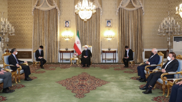 Ties with China strategic for Iran/ Accelerating implementation of the two countries' agreements on infrastructure projects/ Emphasis on deepening ties with Beijing

