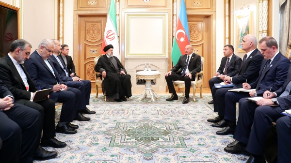 Dr Raisi: Zionist Regime’s presence in any environment undermines security there/ Iran has proved that it is a friend of its neighbours in difficult times/ Ilham Aliyev: Our previous meeting on the sidelines of the ECO summit in Ashgabat accelerated Tehran-Baku relations
