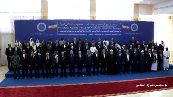 قاب ماندگاری از مهمانان مراسم تحلیف 