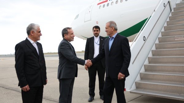 President Pezeshkian arrives in New York to attend UNGA session  