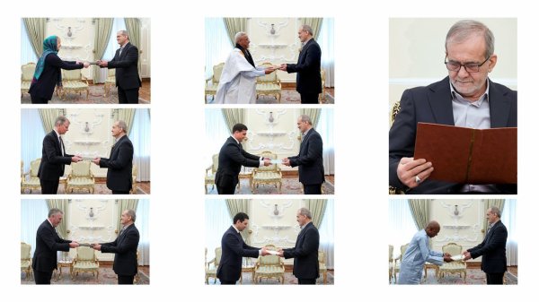 President receives credentials of 10 new ambassadors, tells them Iran wants friendly ties with world 
