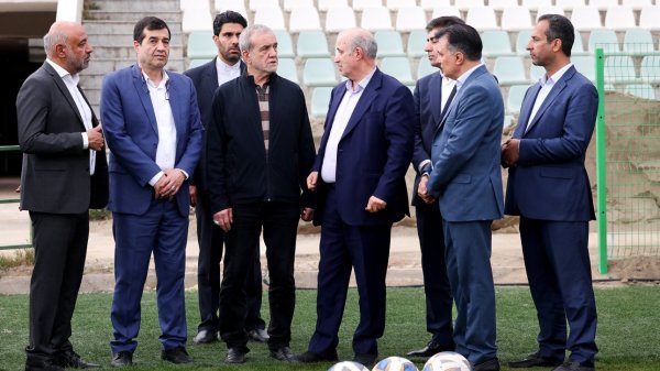 President visits Iran National Football Camp