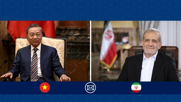 الرئیس بزشكيان يهنئ تو لام بمناسبة انتخابه رئيساً لفيتنام
