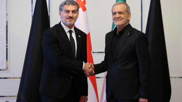 دیدار روسای جمهور ایران و گرجستان