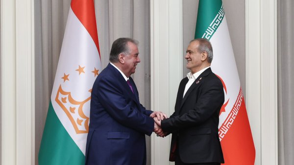 دیدار روسای جمهور ایران و تاجیکستان