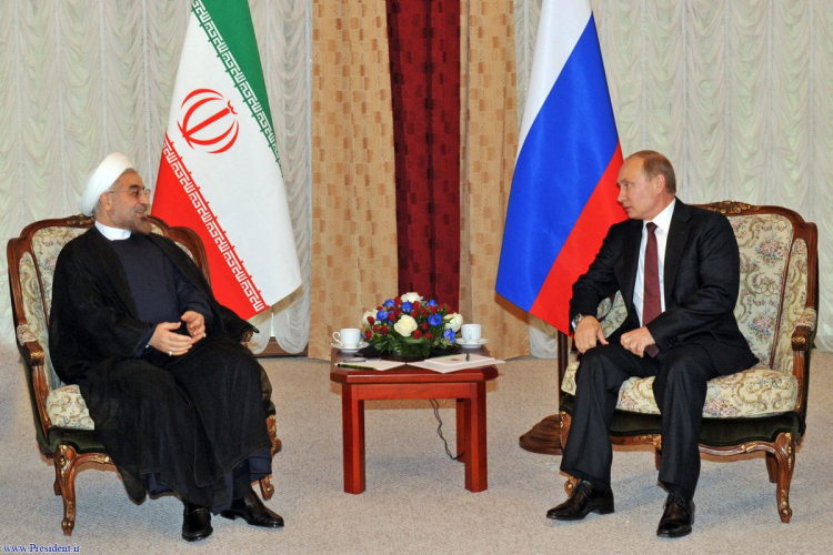 دیدار رییس جمهوری روسیه و رییس جمهوری اسلامی ایران 
