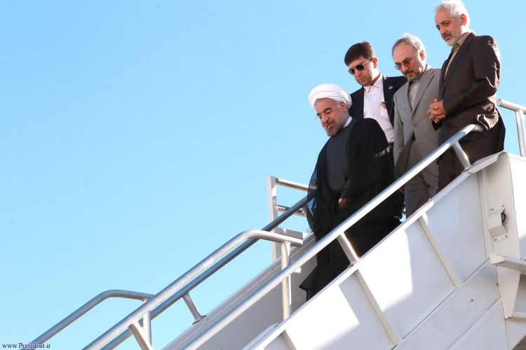 
دکتر روحانی وارد نیویورک شد