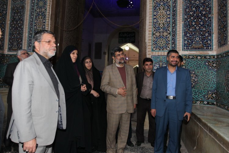 بازدید مولاوردی از مسجد جامع و ابنیه تاریخی یزد