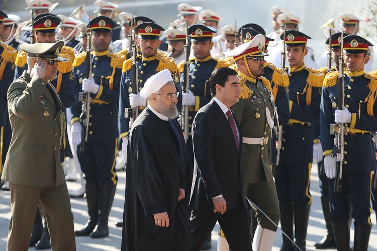 استقبال رسمی دکتر روحانی از رییس‌ جمهوری ترکمنستان