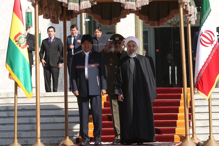استقبال رسمی دکتر روحانی از رییس‌ جمهوری بولیوی