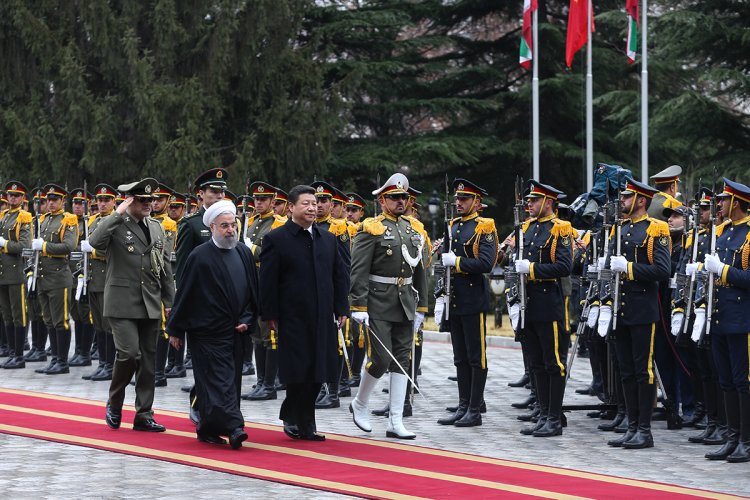 مراسم استقبال رسمی دکتر روحانی از رییس جمهوری چین