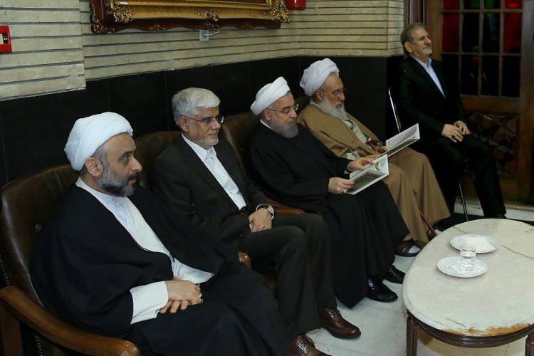 مجلس ترحیم والده همسر رییس جمهوری در تهران برگزار شد