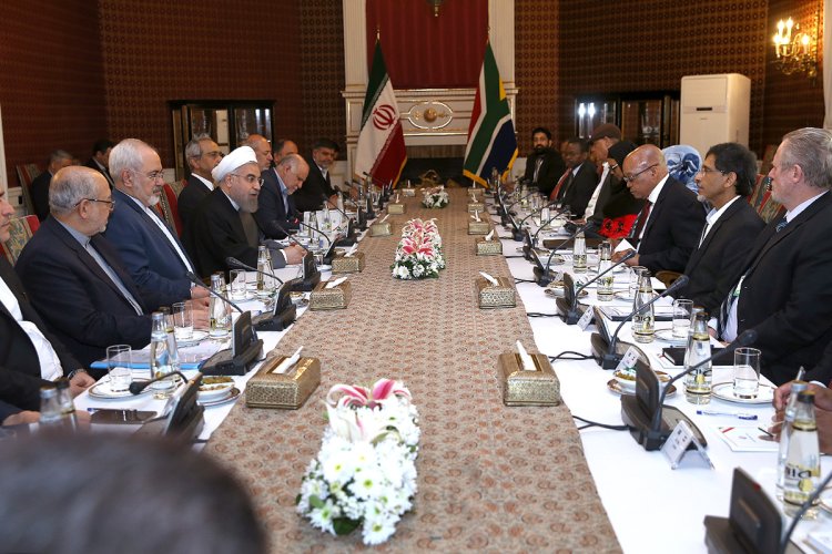 توسعه مناسبات ایران و آفریقای جنوبی آثار مثبت منطقه ای و بین المللی دارد/ دوستان صمیمی دوران تحریم را از یاد نمی‌بریم/ آفریقای جنوبی می تواند یکی از مهمترین شرکای تجاری ایران شود