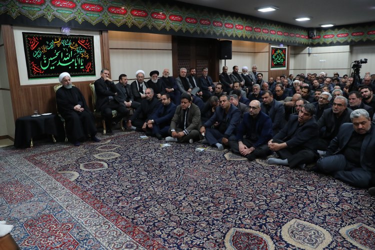 مراسم عزاداری حضرت اباعبدالله الحسین (ع) با حضور دکتر روحانی

