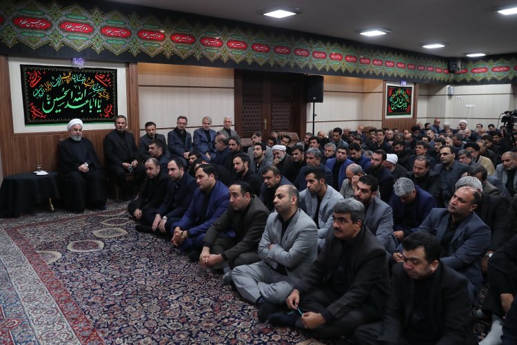 دومین روز مراسم عزاداری حضرت اباعبدالله الحسین (ع) با حضور دکتر روحانی