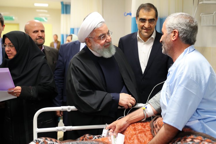 افتتاح بیمارستان 225 تختخوابی امام خمینی(ره) خوی با حضور دکتر روحانی


