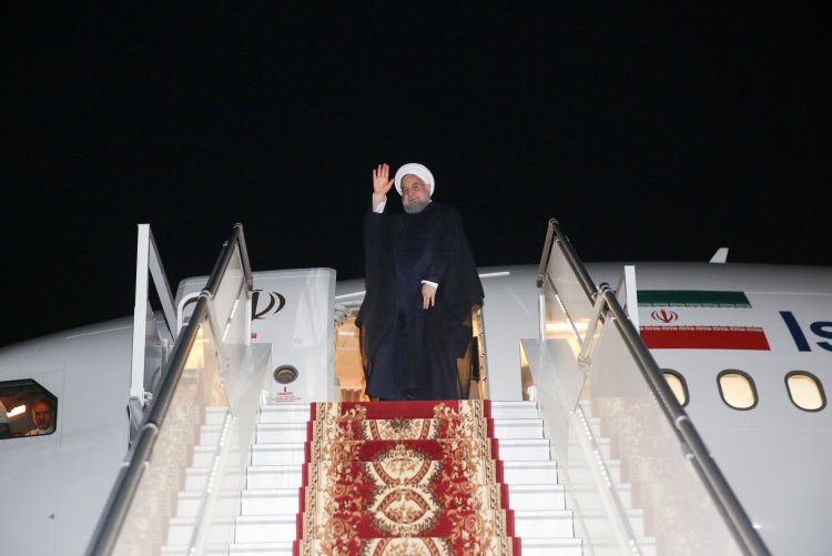 دکتر روحانی ایروان را به مقصد تهران ترک کرد