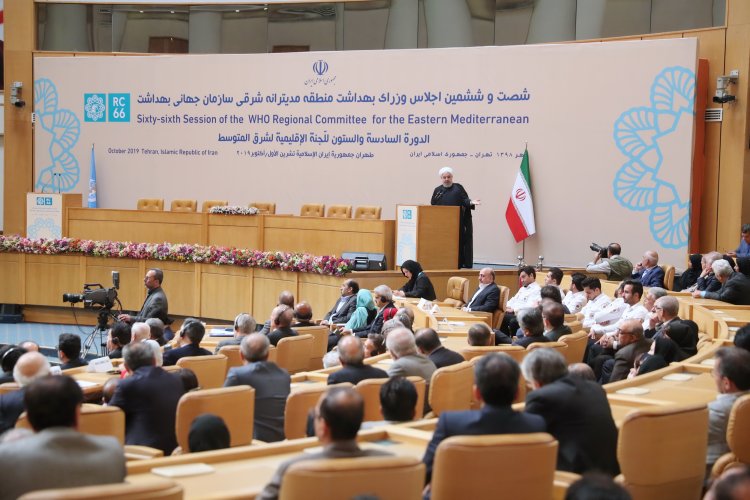 طی 40 سال گذشته به طور متوسط سالانه 6 ماه بر امید زندگی مردم در ایران افزوده شده است/ احیای دریاچه ارومیه، 14 میلیون ایرانی را از توفان نمک نجات داد/ بی تردید دولت آمریکا با تحریم ملت ایران، مرتکب جنایت علیه بشریت و تروریسم اقتصادی شده است/ با تلاش مضاعف دانشمندان و تولیدکنندگان ایرانی، به سمت خودکفایی کامل حرکت می‌کنیم/ایرانیان جنایت آمریکا را فراموش نخواهند کرد/ دست برادری و دوستی به سوی همه همسایگان دراز می‌کنیم/ در کنار مردم مظلوم فلسطین، سوریه، عراق و یمن هستیم و این افتخار ماست /برای ریشه کنی تهدید کنندگان سلامت مردم منطقه، باید در مقابل آتش‌افروزان بایستیم 