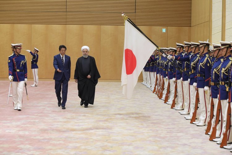 استقبال رسمی نخست وزیر ژاپن از رئیس جمهوری اسلامی ایران 