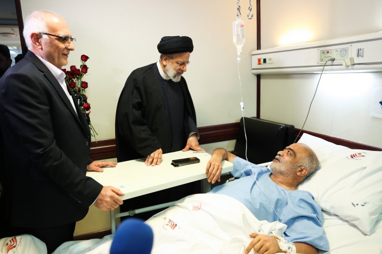عیادت دکتر رئیسی از تعدادی از جانبازان دفاع مقدس