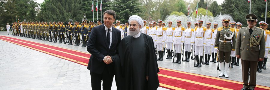 استقبال رسمی از نخست وزیر ایتالیا