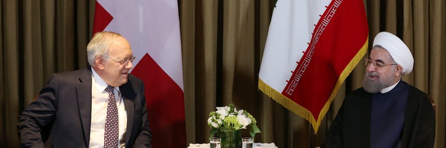 دکتر روحانی در دیدار رییس جمهور سوئیس