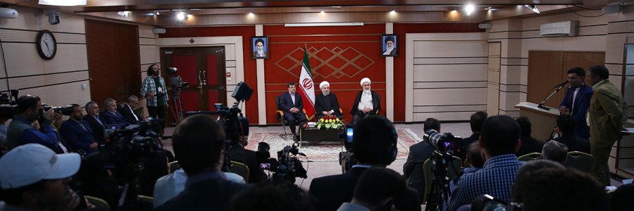 نشست خبری پایان سفر کاروان تدبیر و امید به استان قزوین