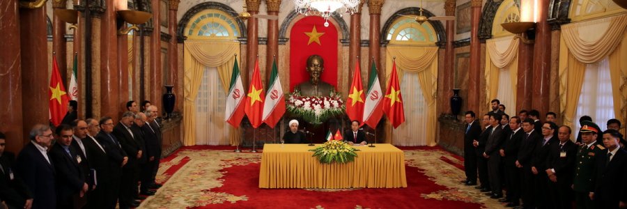 نشست خبری مشترک با رییس جمهور ویتنام
