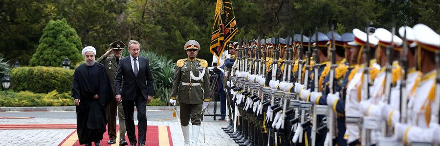 استقبال رسمی از رییس شورای ریاست جمهوری بوسنی و هرزگوین